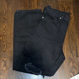 Classic Black Boyfriend Jeans